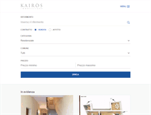 Tablet Screenshot of kairosimmobiliare.com